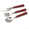 Red PVC Handle Cutlery Set